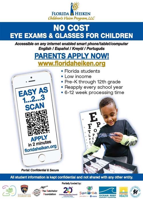 No cost eye exams